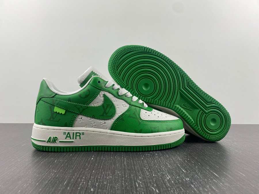 Louis Vuitton Nike Air Force 1 Low By Virgil Abloh Gym Green - 1A9V9V ...