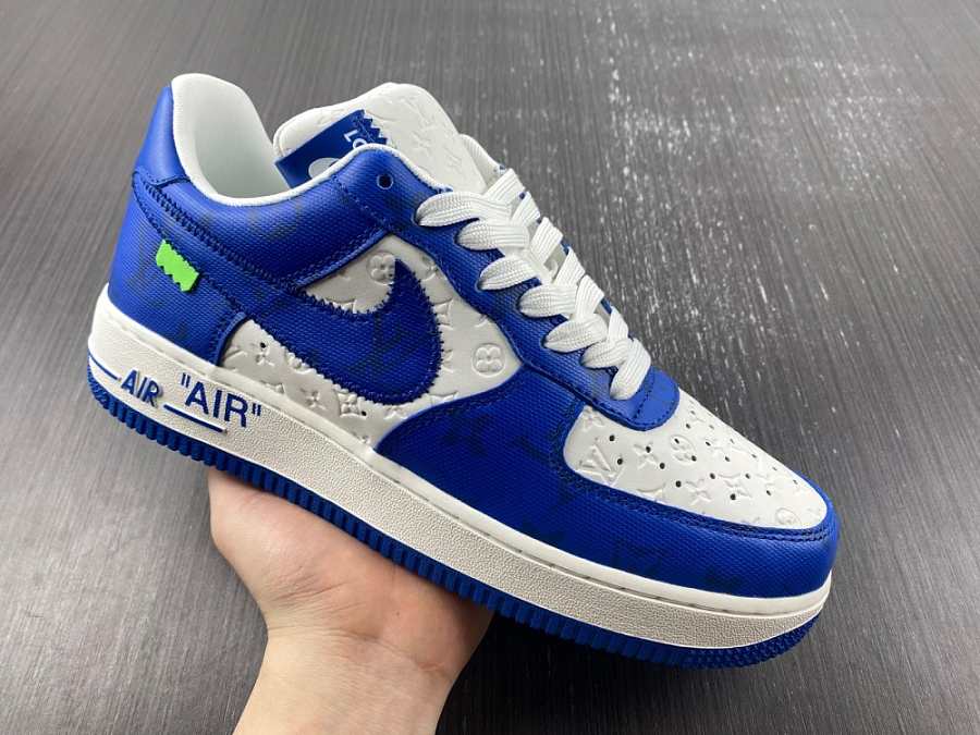 Louis Vuitton Nike Air Force 1 Low By Virgil Abloh Blue - 1A9VAO - KICKHUB